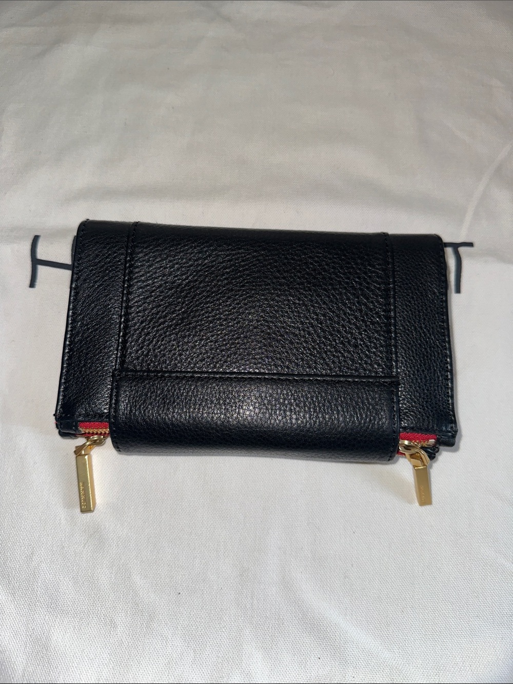 Hammitt Levy in Black/ Brushed Gold Red Zip - Picture 4 of 5